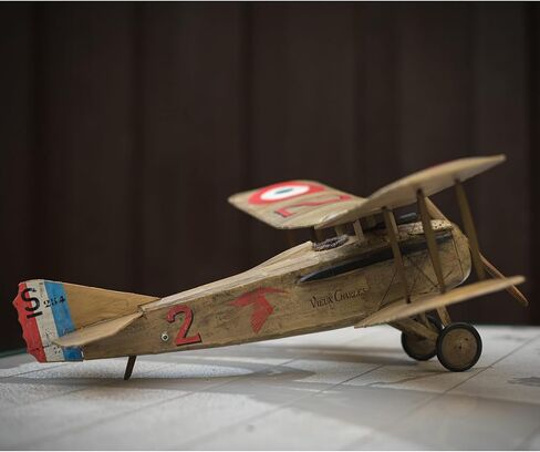 Guillow’s: 100th Anniversary Series - French Spad VII - Classic Balsa Wood, DIY Airplane Model Kit, 18" Wingspan, Laser-Cut, Scale WWI Ace Plane, 102 in Saudi Arabia
