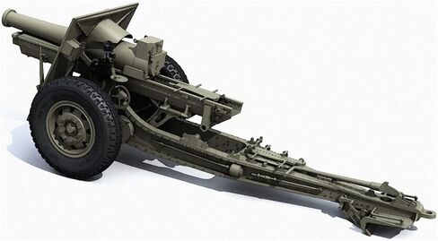 Das Velk USCDW35023 1/35 مشاة البحرية الأمريكية M1918 6.1 بوصة (155 ملم) نموذج هاوتزر بلاستيكي مصبوب اللون in Kuwait