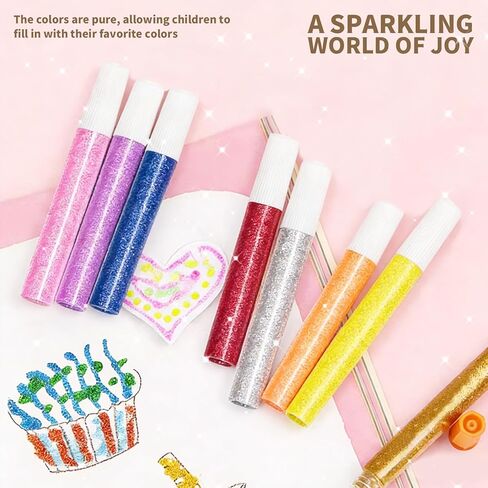 30 قطعة أقلام غراء لامعة، 10 ألوان غراء لامع، أقلام طلاء لامعة DIY، سكرابوكينغ اللوحة، لوازم تزيين البطاقات in Kuwait
