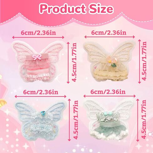 4Pcs Doll Clothes Compatible with Angel, Wing Tulle Skirt for 3 Inch Collectible Dolls Sweet Angel Accessories Display with Skirts and Tops for Adult Collectors Decoration（Pink Yellow Green Blue） in Saudi Arabia