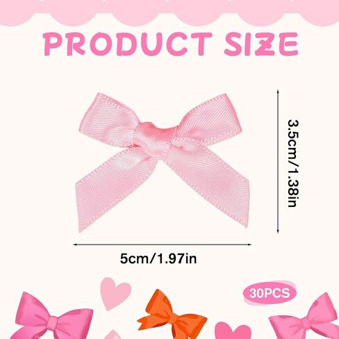 30Pcs Cute Safety Pins Pink Bow Cute Ribbon Bow Safety Pin Pink Ribbon Bowknot Brooch Pins Junk for Women Socks Shoes Shirts Bags Jeans Clothes Shawls Hats in Saudi Arabia