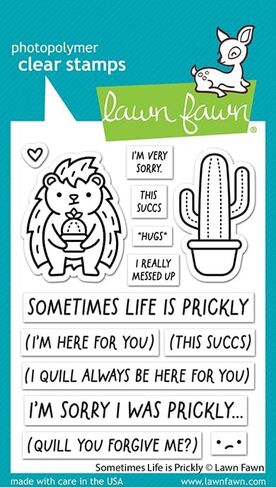 Lawn Fawn Sometimes Life is Prickly - Stamps & Dies - Two Item Bundle, medium in Saudi Arabia