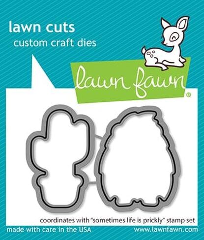 Lawn Fawn Sometimes Life is Prickly - Stamps & Dies - Two Item Bundle, medium in Saudi Arabia