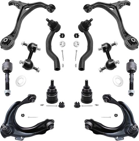 Detroit Axle - 13pc Front End Control Arms Kit for 97-06 Jeep TJ Wrangler, Control Arms Tie Rod Ends Ball Joints Sway Bar Links 1997 1998 1999 2000 2001 2002 2003 2004 2005 2006 Replacement in Saudi Arabia