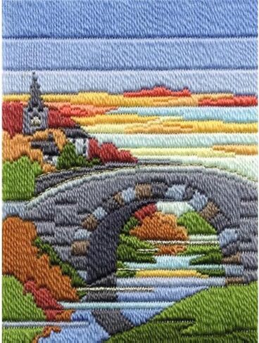 Bothy Threads DW14MLS15 24 x 17 cm Long Stitch Kit Seasons - Autumn Evening Counted Pattern in Saudi Arabia