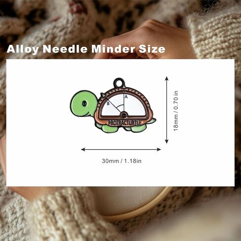 Cute Turtle Cross Stitch Supplies Needle Minder, Embroidery Magnetic Needle Holder，Needlework and Embroidery Accessories（2 PCS in Saudi Arabia