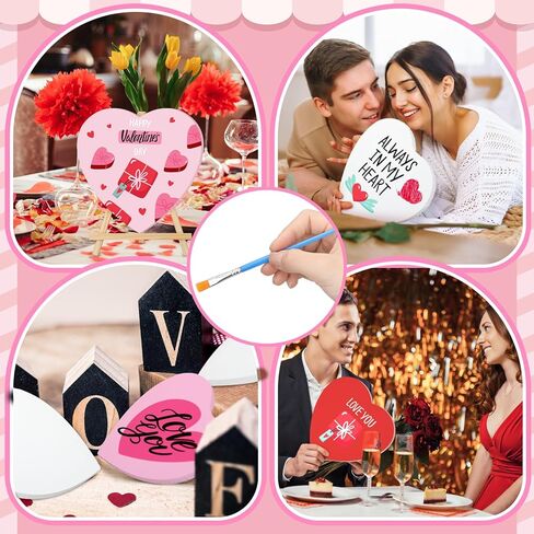 مجموعتان من مجموعات اللوحات القماشية على شكل قلب من Galentines مقاس 10 بوصة للبالغين باللون الأبيض جاهز للطلاء لوحة فارغة ممتدة من أجل Galentines Valentines Valentine Ladies Night Women Friends Gift in Kuwait