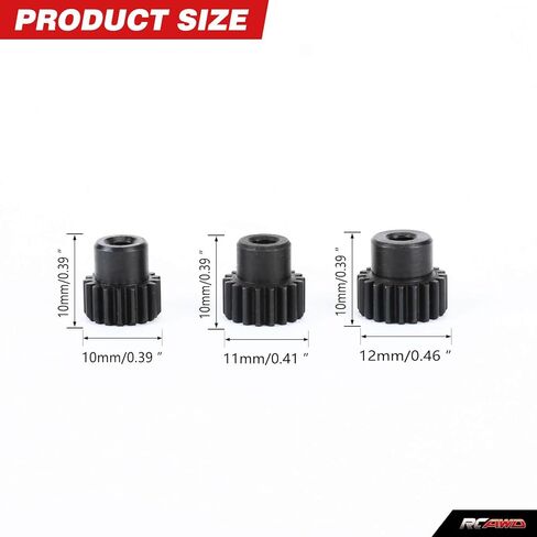ترس ترس RCAWD 15t 17t 20t لـ Arrma 1/10 جرانيت سينتون بيج روك 550 ميجا 1/8 تايفون ميجا ترقيات أجزاء in Saudi Arabia