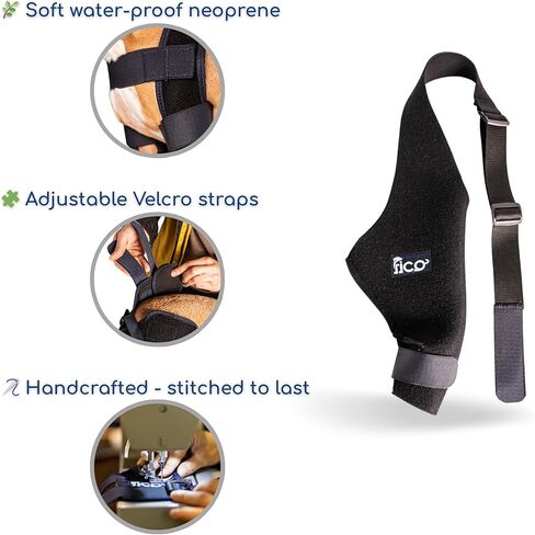 Dog Knee Brace for Hind Leg Support - Right Leg, CCL ACL Brace for Dogs, Vet Approved, Adjustable Orthopedic Support for Arthritis, Ligament Injuries & Post-TPLO Surgery Recovery (X Small) in Saudi Arabia