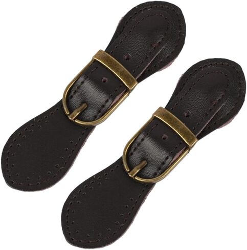2PCS Cowhide Leather Snap Buckle Closures Sew on Toggles Buttons Fasteners in Saudi Arabia