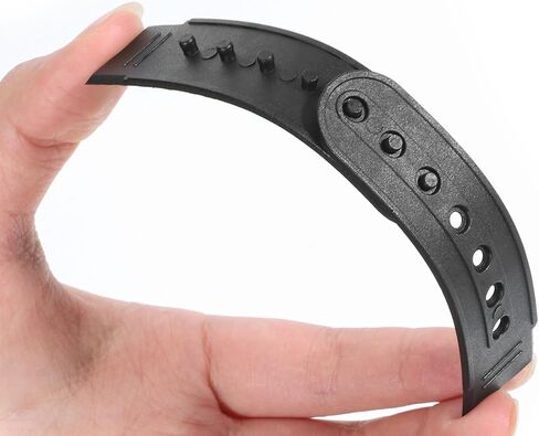 8 Pairs Snapback Extender Hat Extender Snapback Snap Extenders for Hats Plastic Snap Back Strap Replacement with 7 Holes for Repair Replacement Adjustment (Black, White) in Saudi Arabia