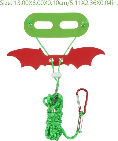 ERINGOGO Bearded Dragon Leash and Harness Set Reptile Bat Wings, Leather Walking Strap for Small Lizards, Outdoor Escape-Resistant Pet Traction Accessory in Saudi Arabia
