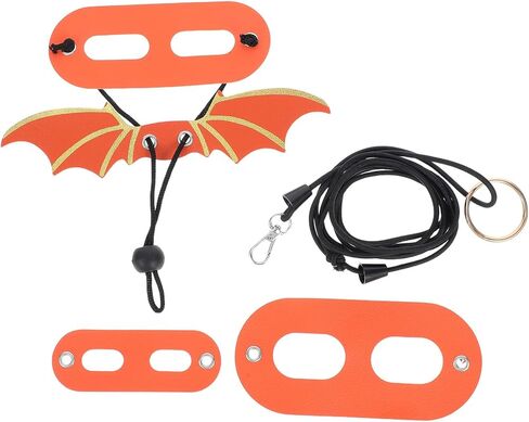 Adjustable Bearded Dragon Harness Leash Set with Lead Rope, Small Orange Reptile Lizard Traction Rope for Outdoor Escape Prevention and Walking Small Pets in Saudi Arabia