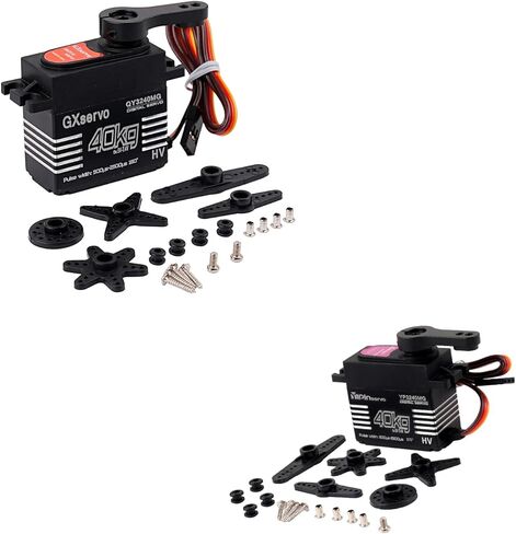 40 كجم مؤازرة رقمية عالية عزم الدوران ميتال جير IP67 مقاومة للماء 180/270 درجة لـ 1:8 1:10 TRX6 Scx10 RC سيارة زاحفة روبوت YP3240MG (180 درجة) in Kuwait