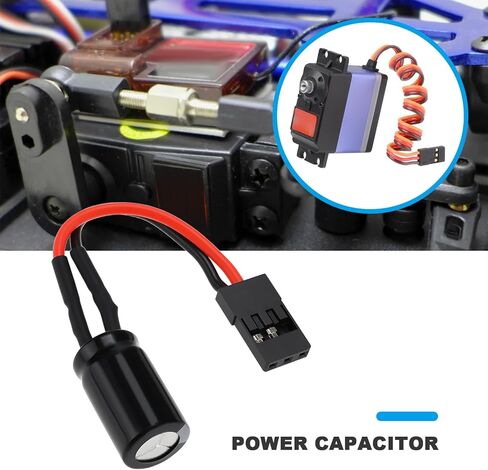 خلق فكرة 2 قطعة 4700 فائق التوهج 25 فولت مكثف الطاقة SAV-PC-01 مع موصل 3Pin لـ RC نموذج سيرفو in Kuwait