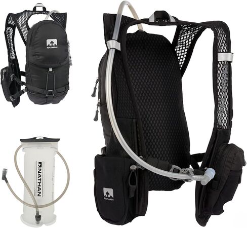 Nathan Hydration Running Vest with 2 Liter Bladder Included. Back Pack with Drinking Bite Valve - Smartphone Compatible Pocket for Storing Essentials in Saudi Arabia