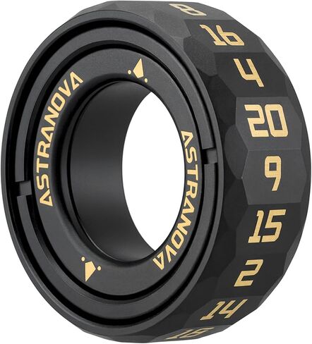 Unique D20 Dice Ring Spinning Top Jewelry - Zinc Alloy RPG Gaming Accessory with Rotating Dice D20, Geek Gift for Tabletop Gamers (Black) in Saudi Arabia