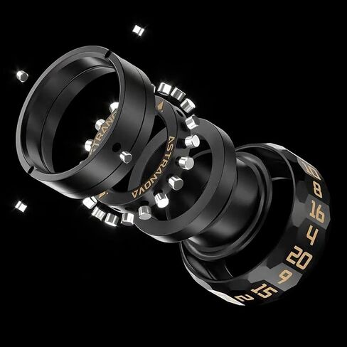Unique D20 Dice Ring Spinning Top Jewelry - Zinc Alloy RPG Gaming Accessory with Rotating Dice D20, Geek Gift for Tabletop Gamers (Black) in Saudi Arabia