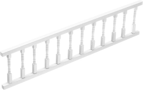 VICASKY Mini White Wooden Dollhouse Railing - 1:12 Scale Miniature Stair Railing & Furniture Decor, DIY Handrail Accessories for Fairy Models (12 Inch)​ in Saudi Arabia