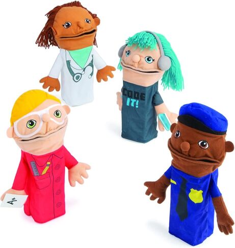 Community Helper Hand Puppets - Educational - Teaching Supplies - 4 Puppets in Saudi Arabia