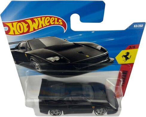 Hot Wheels Ferrari F40 Competizine [Black] 3/5, 63/250, 1:64 Scale Diecast Toy Vehicle in Kuwait