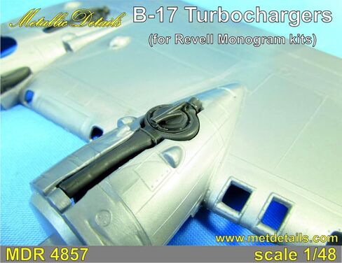 مجموعة من التفاصيل المعدنية MDR4854 + MDR4857 1/48 B-17 محركات + شواحن توربينية لمجموعات Revell/Monogram in Saudi Arabia