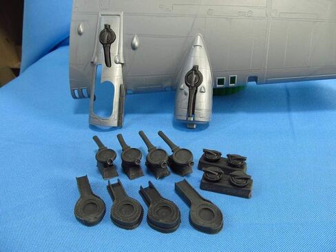 مجموعة من التفاصيل المعدنية MDR4854 + MDR4857 1/48 B-17 محركات + شواحن توربينية لمجموعات Revell/Monogram in Saudi Arabia