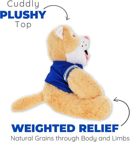 Cosmo The Cougar Brigham Young University Mascot BYU - لعبة قطيفة مريحة قابلة للتبريد أثناء النوم بوزن 1.5 رطل - ألعاب قطيفة مريحة برائحة اللافندر قابلة للاستخدام في الميكروويف - حيوانات محشوة مرخصة رسميًا in Saudi Arabia