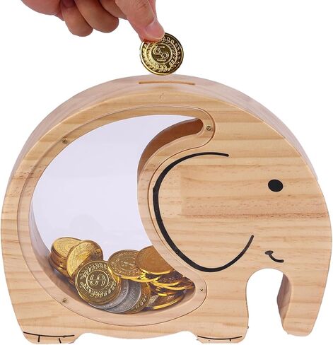 Elephant Piggy Bank for Kids Money Bank for Toddlers Elephant Room Decor for Boys and Girls Coin Jar Unbreakable Personalized Coin Bank in Saudi Arabia