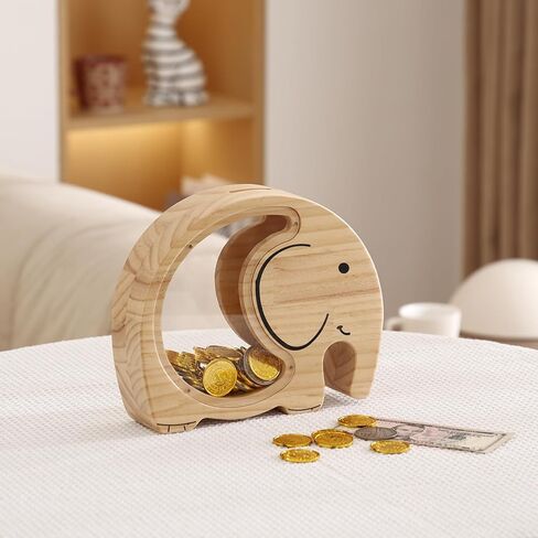 Elephant Piggy Bank for Kids Money Bank for Toddlers Elephant Room Decor for Boys and Girls Coin Jar Unbreakable Personalized Coin Bank in Saudi Arabia