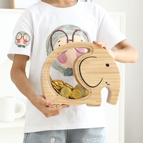 Elephant Piggy Bank for Kids Money Bank for Toddlers Elephant Room Decor for Boys and Girls Coin Jar Unbreakable Personalized Coin Bank in Saudi Arabia