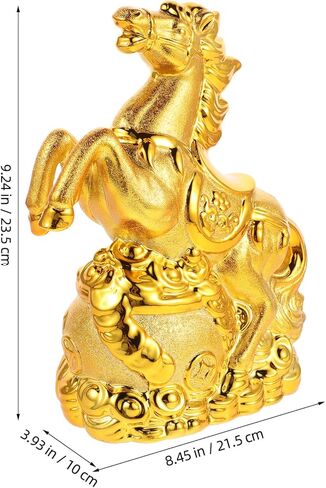 LOGOFUN Ceramic Horse Money Bank with Detachable Coin Slot Zodiac Animal Piggy Bankfor Home Office Decor and New Year Presents in Saudi Arabia
