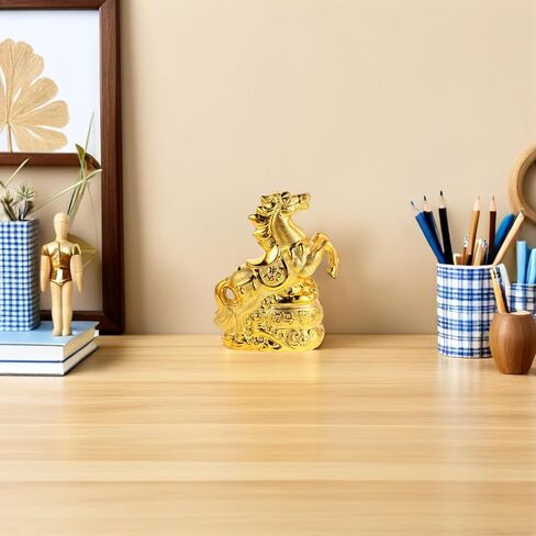 LOGOFUN Ceramic Horse Money Bank with Detachable Coin Slot Zodiac Animal Piggy Bankfor Home Office Decor and New Year Presents in Saudi Arabia