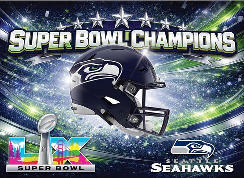 MasterPieces Officially Licensed NFL 1000 Piece Puzzle for Adults and Families - Super Bowl LX Champions - Seattle Seahawks- 19.25"x26.63" in Saudi Arabia