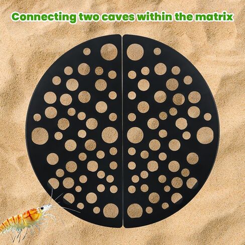 2pcs Shrimp Hides for Aquarium,Shrimp Cave ShrimpHideouts, Shrimps Breeding Protector,ShrimpBreeding Cave Shelter Aquarium Tunnel for Fish Tank Accessories Decor(Color:Black, 4.65x2.36x1.02inches) in Saudi Arabia