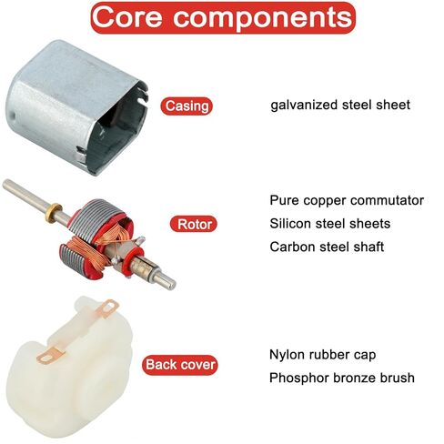 8Pcs 130 Mini DC Motors 1.5-6V 16000RPM Compatible with for Arduino DIY Hobby Projects in Kuwait