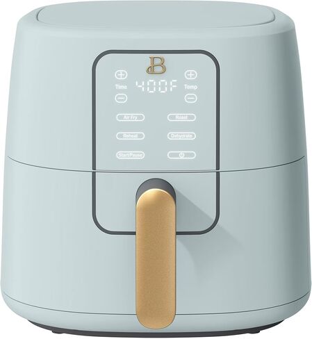 Beautiful 6 Qt Air Fryer with Touchscreen by Drew Barrymoree, TurboCrisp Technology, EverGood Ceramic Nonstick, 4 Functions (Black) in Saudi Arabia