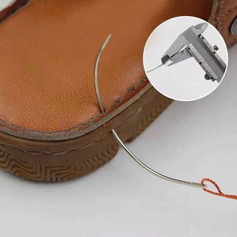 8 Pcs Sliver Curved Lightweight Sewing Needles, C-Type Weaving Upholstery Heavy-Duty Hand Sewing Repair with Sharp Tips for Carpet Leather Canvas Repairing Blocking Knitting Modelling Crafts in Kuwait