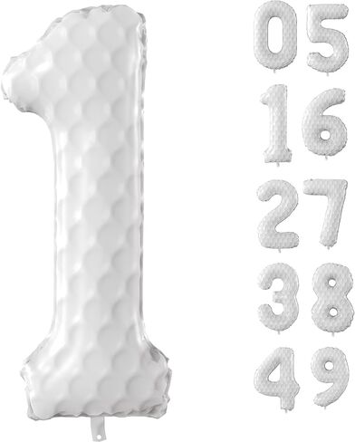 40 Inch Golf Number Balloons Large Sports Themed Birthday Party Number Balloons Golf Sports Events for Kids Birthday Party Decoration Supplies (Number 1) in Saudi Arabia