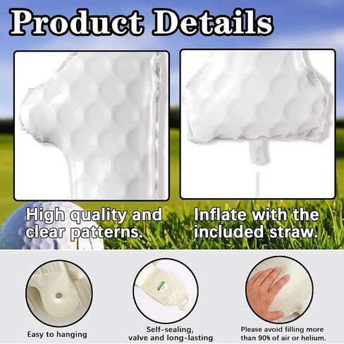 40 Inch Golf Number Balloons Large Sports Themed Birthday Party Number Balloons Golf Sports Events for Kids Birthday Party Decoration Supplies (Number 1) in Saudi Arabia