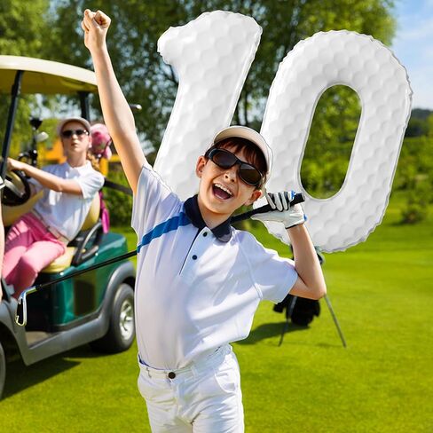40 Inch Golf Number Balloons Large Sports Themed Birthday Party Number Balloons Golf Sports Events for Kids Birthday Party Decoration Supplies (Number 1) in Saudi Arabia
