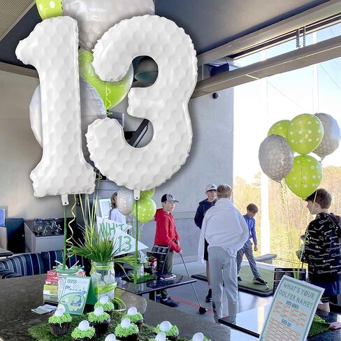 40 Inch Golf Number Balloons Large Sports Themed Birthday Party Number Balloons Golf Sports Events for Kids Birthday Party Decoration Supplies (Number 1) in Saudi Arabia