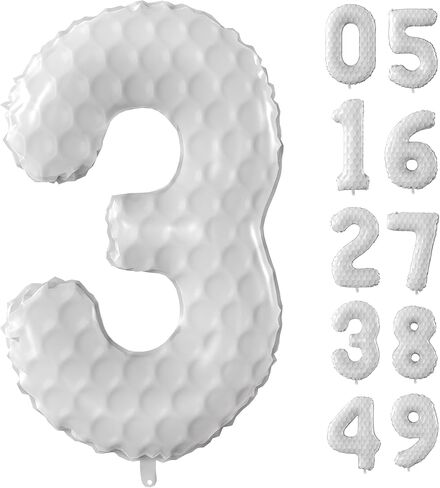 40 Inch Golf Number Balloons Large Sports Themed Birthday Party Number Balloons Golf Sports Events for Kids Birthday Party Decoration Supplies (Number 1) in Saudi Arabia