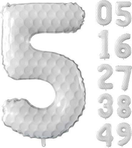 40 Inch Golf Number Balloons Large Sports Themed Birthday Party Number Balloons Golf Sports Events for Kids Birthday Party Decoration Supplies (Number 1) in Saudi Arabia