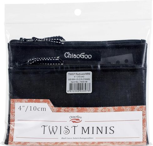 مجموعة ChiaoGoo Twist SS الصغيرة، 4 بوصة (10 سم) [M]، US 000-1.5 (1.5-2.5 مم) in Saudi Arabia