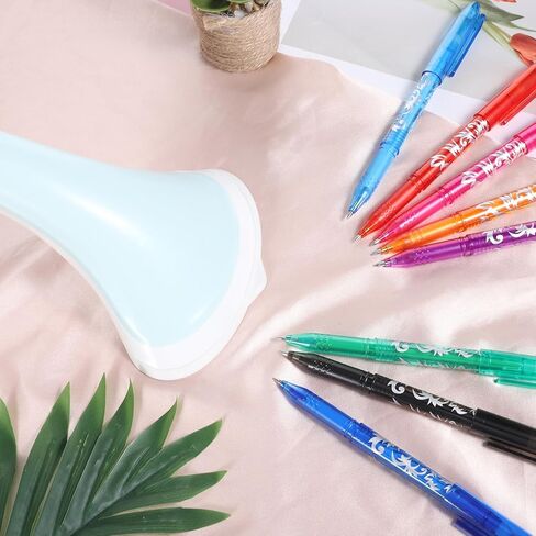 TIESOME Heat Erasable Pens for Fabric 8 Pcs, Friction Pens for Sewing with 0.5mm Fine Tip, Disappearing Ink Markers for Quilting, Embroidery & DIY Projects (14.5cm/5.71in, Assorted Colors) in Saudi Arabia