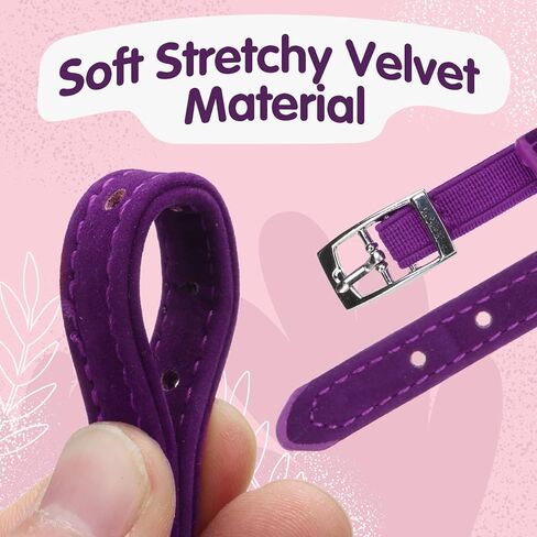 BINGPET Diamond Cat Collar,Adjustable Soft Velvet Leather Safe Kitten Collar with Crystal Heart Charm and Bells,Girl Boy Bling Stylish Cat Collars with Safety Elastic (Purple, Neck Girth 8"-10") in Saudi Arabia