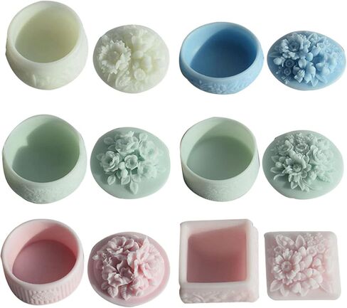 Rose Decorative Storage Box Container Molds Storage Box Silicone Mold for Epoxy Resin Trinkets Holder Home Decor in Saudi Arabia