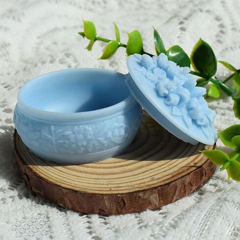 Rose Decorative Storage Box Container Molds Storage Box Silicone Mold for Epoxy Resin Trinkets Holder Home Decor in Saudi Arabia