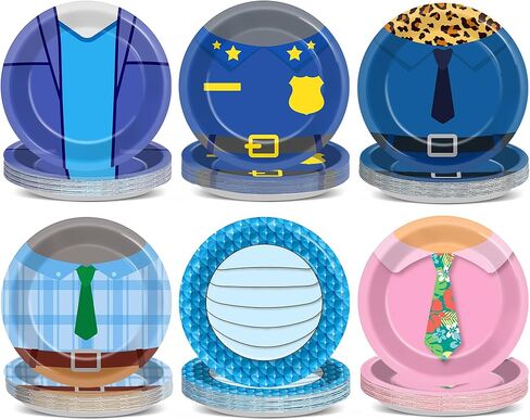 48Pcs Cartoon Animal Party Decorations 7 Inch Cute Animals Paper Plates City Animal Theme Dessert Plates Cartoon Disposable Tableware for Kids Jungle Safari Birthday Movie Fans Party Supplies in Saudi Arabia